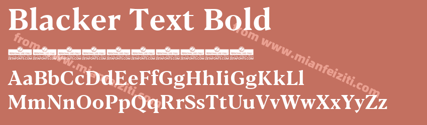 Blacker Text Bold预览图1