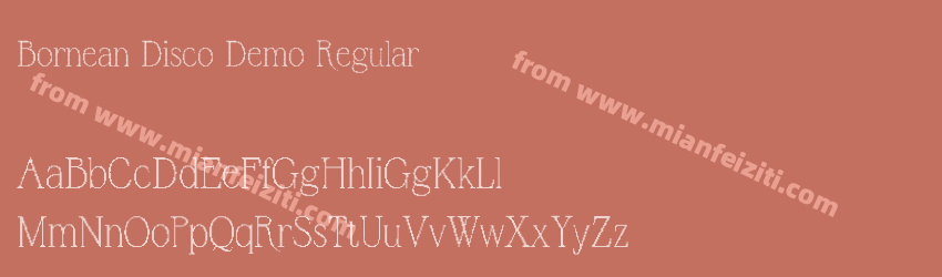 Bornean Disco Demo Regular预览图1