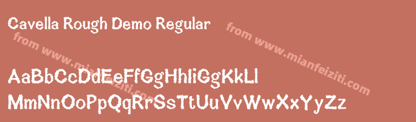 Cavella Rough Demo Regular预览图1