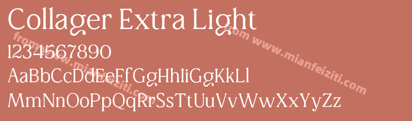 Collager Extra Light预览图1