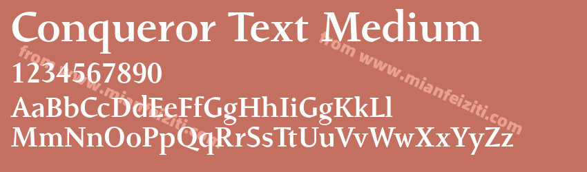Conqueror Text Medium预览图1