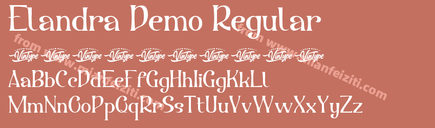 Elandra Demo Regular预览图1