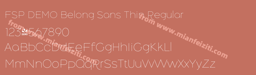 FSP DEMO Belong Sans Thin Regular预览图1