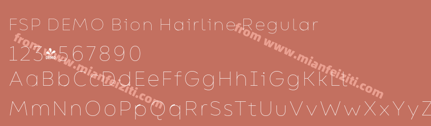 FSP DEMO Bion Hairline Regular预览图1