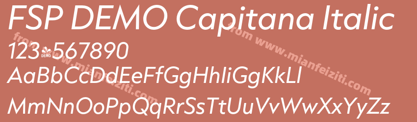 FSP DEMO Capitana Italic预览图1
