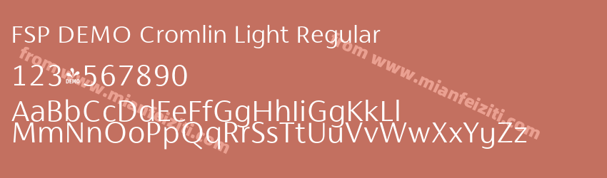 FSP DEMO Cromlin Light Regular预览图1