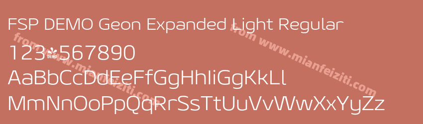 FSP DEMO Geon Expanded Light Regular预览图1