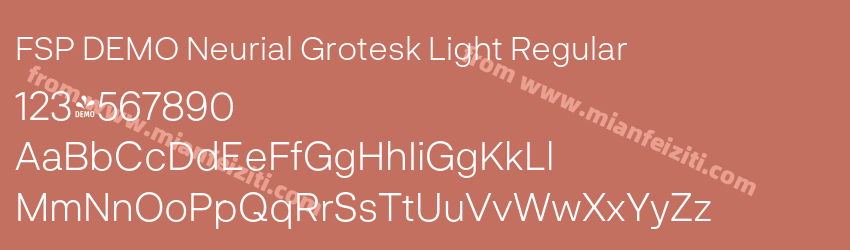 FSP DEMO Neurial Grotesk Light Regular预览图1
