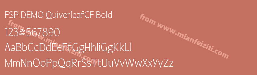 FSP DEMO QuiverleafCF Bold预览图1