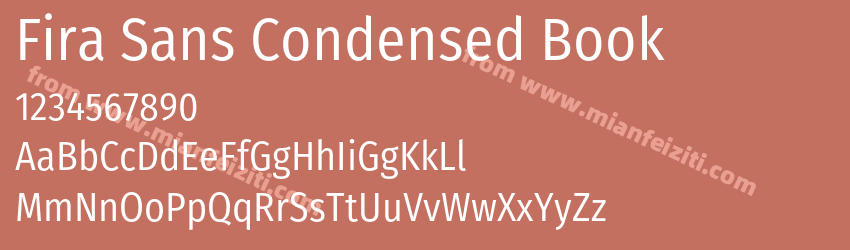 Fira Sans Condensed Book预览图1