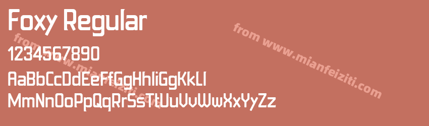Foxy Regular预览图1