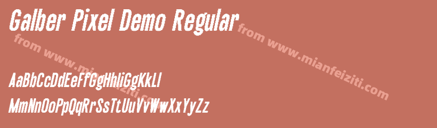 Galber Pixel Demo Regular预览图1