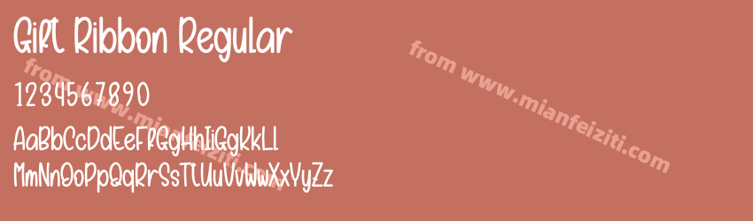 Gift Ribbon Regular预览图1