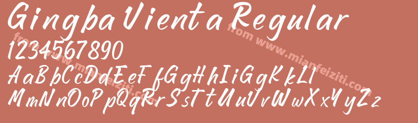 Gingba Vienta Regular预览图1