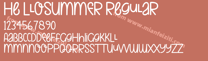 He LloSUMMER Regular预览图1