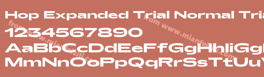 Hop Expanded Trial Normal Trial Bold预览图1