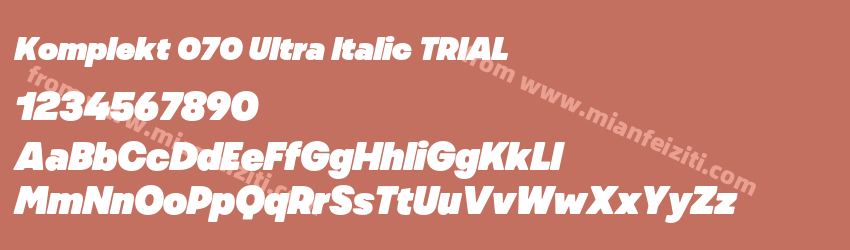 Komplekt 070 Ultra Italic TRIAL预览图1