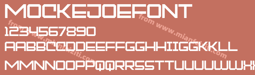MOCKEJOEFONT预览图1