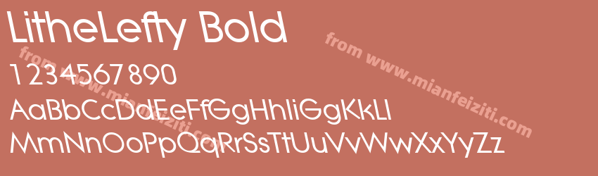 Lithe Lefty Bold预览图1