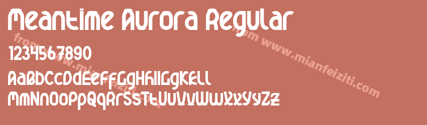 Meantime Aurora Regular预览图1