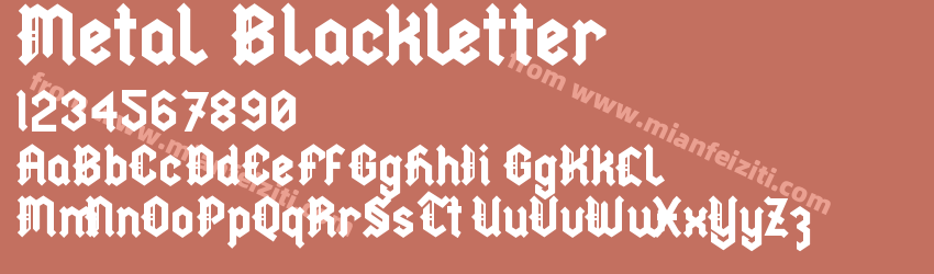 Metal Blackletter预览图1
