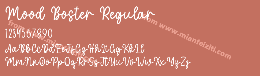 Mood Boster Regular预览图1