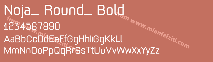 Noja_ Round_ Bold预览图1