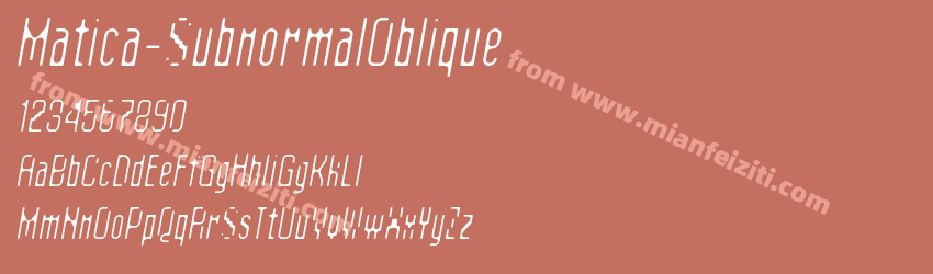 Matica Subnormal Oblique预览图1