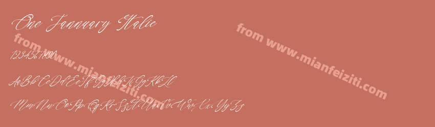 One Jannuary Italic预览图1