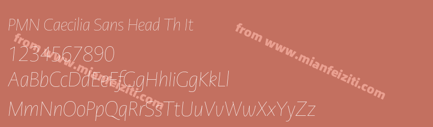 PMN Caecilia Sans Head Th It预览图1