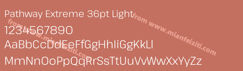 Pathway Extreme 36pt Light预览图1