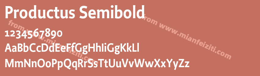 Productus Semibold预览图1