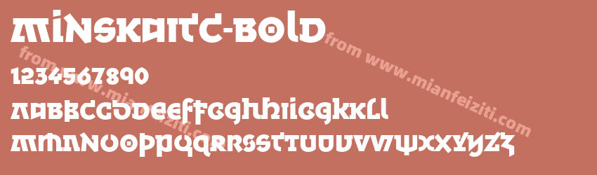 MinskaITC Bold预览图1