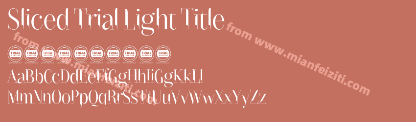 Sliced Trial Light Title预览图1