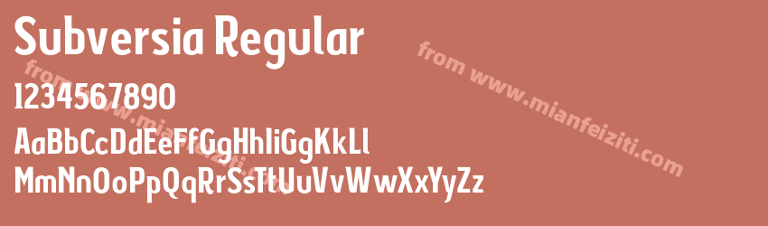 Subversia Regular预览图1