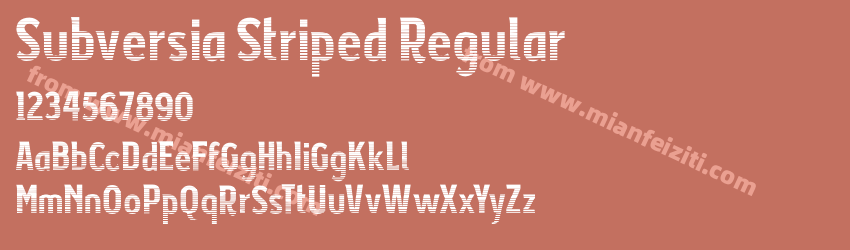 Subversia Striped Regular预览图1