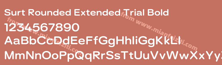 Surt Rounded Extended Trial Bold预览图1