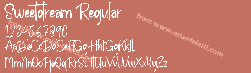 Sweetdream Regular预览图1