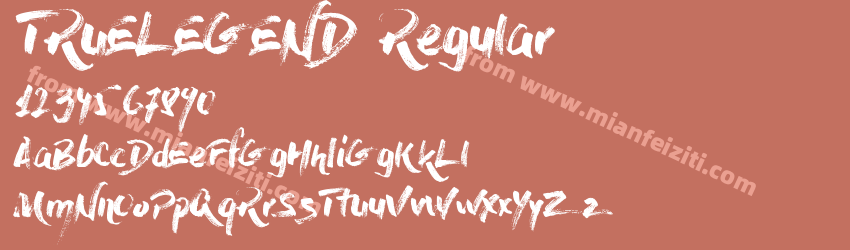 TRUELEGEND Regular预览图1