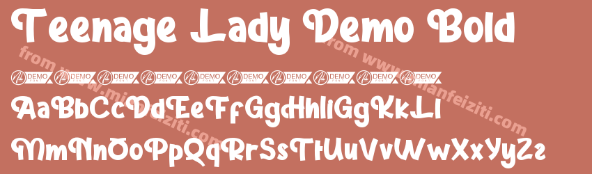 Teenage Lady Demo Bold预览图1