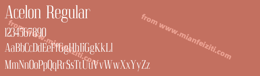 Acelon Regular预览图1