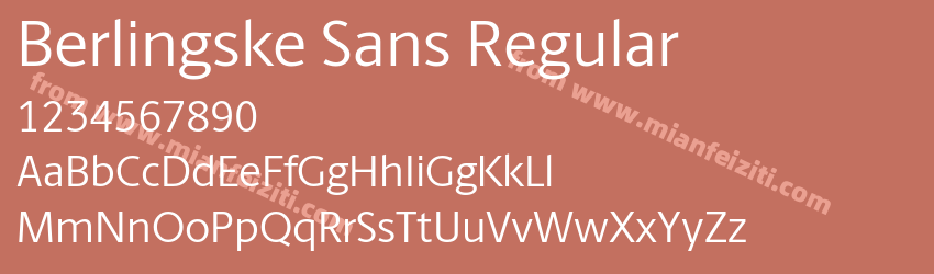 Berlingske Sans Regular预览图1