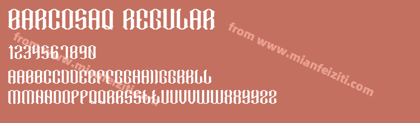 Barcosaq Regular预览图1