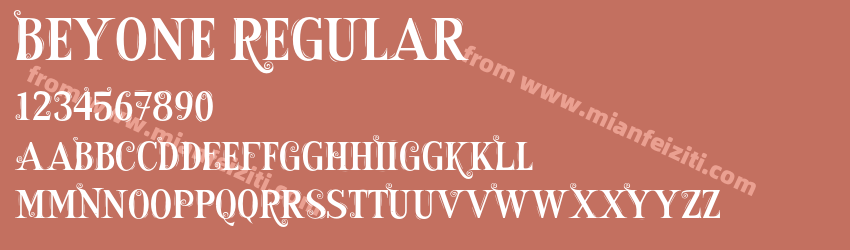 Beyone Regular预览图1