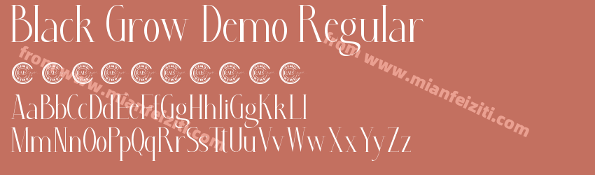 Black Grow Demo Regular预览图1