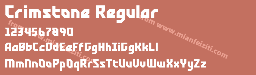 Crimstone Regular预览图1