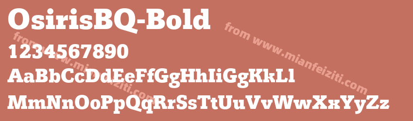 OsirisBQ Bold预览图1