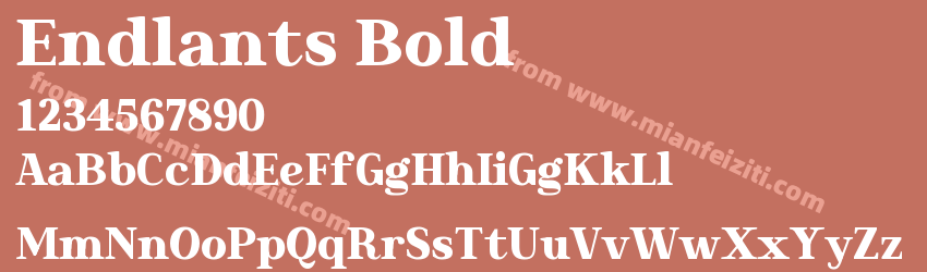 Endlants Bold预览图1