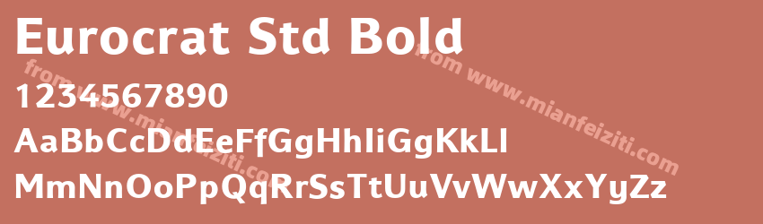 Eurocrat Std Bold预览图1