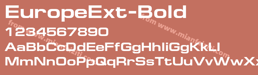 Europe Ext Bold预览图1
